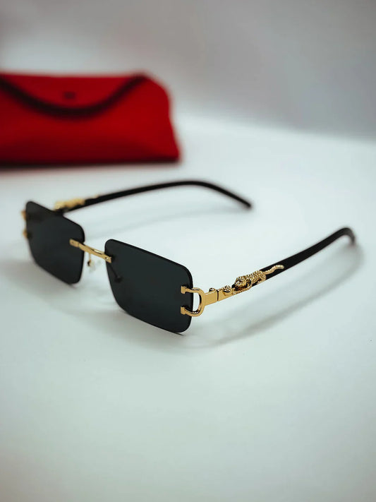 Aura Zenith Rimless – Premium Luxury Sunglasses (Elite Mafia UV400 Edition)